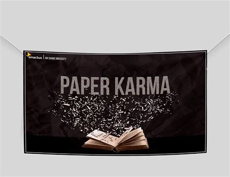 Paper Karma Banner For Enactusasu On Behance