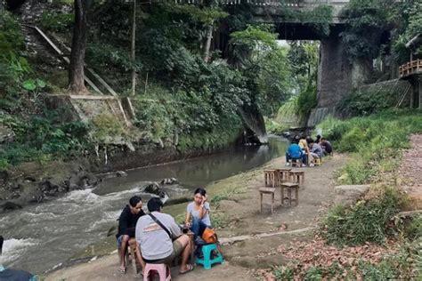 Nikmati Pemandangan Sungai Brantas Di Warung Tenang Objek Wisata