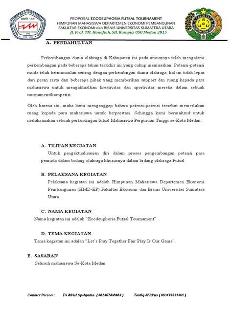 Contoh Proposal Futsal 3 Pdf