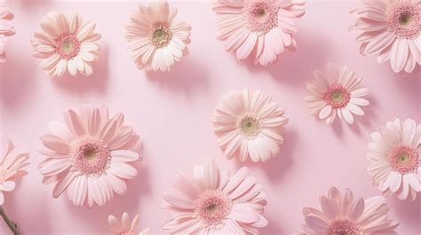 Daisy flowers on pink background | Premium AI-generated image