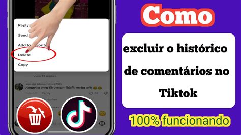 Como Excluir O Hist Rico De Coment Rios No Tiktok Exclua Seus