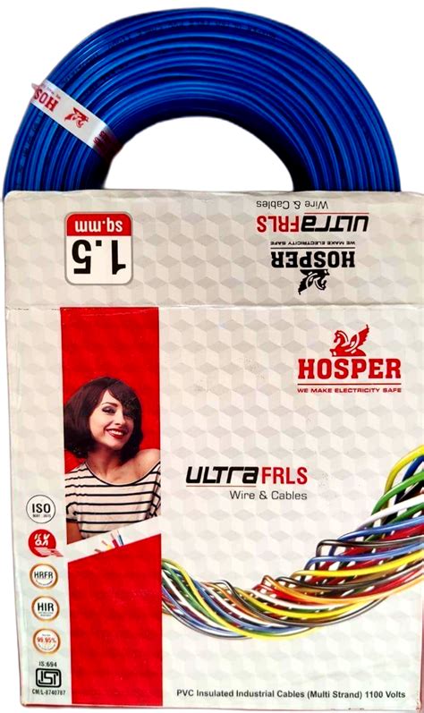 WU01590Blue 1 5 Sqmm ULTRA Wire FRLS 90 Meter Roll At Rs 1290 Roll