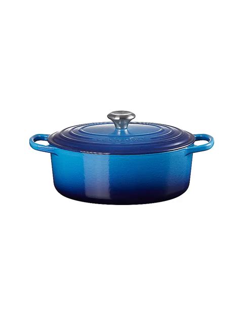 Le Creuset Br Ter Oval Cm Signature Azure Blau