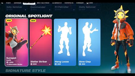 SUNSPOT SKIN January 7th 2024 Fortnite Item Shop YouTube