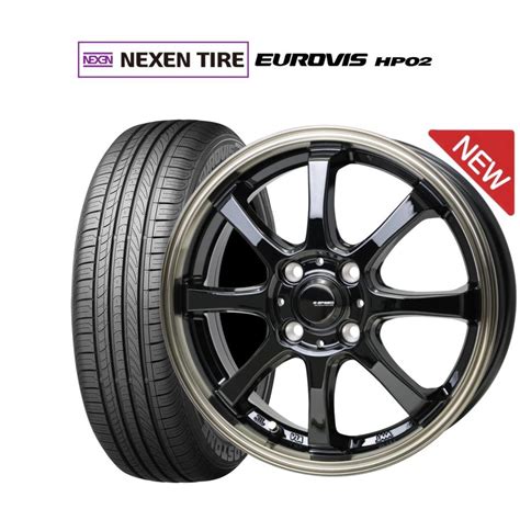 サマータイヤ ホイール4本セット ホットスタッフ G speed P 08 NEXEN ネクセン ロードストーン ユーロビズ HP02 165