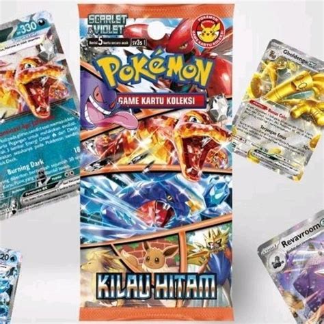 Jual Ori Promo Kilau Hitam Booster Pack Kartu Pokemon Sv S Pokemon