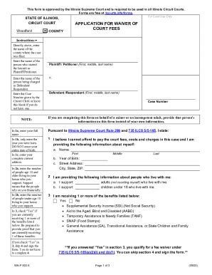 Fillable Online Illinois Standardized Forms Approved Woodford