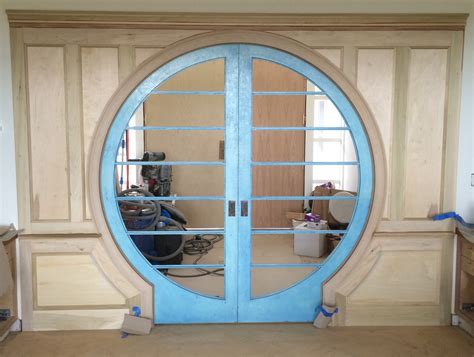 Once In A Blue Moon Custom Pocket Door For Portland Home Remodel