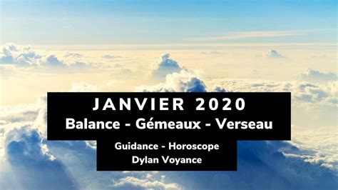 Guidance Janvier Air Balance G Meaux Verseau Youtube