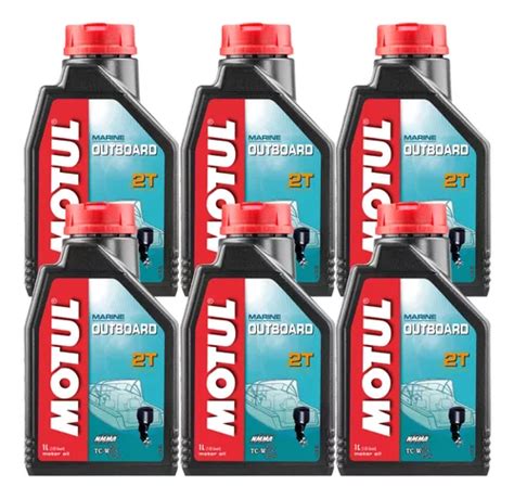 Kit 6 Litros Óleo De Motor Náutico Motul Outboard 2t Parcelamento sem