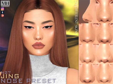 The Sims Resource Jing Nose Preset N27