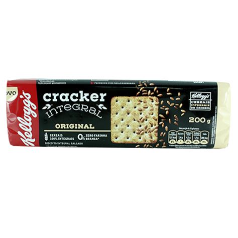 BISCOITO CRACKER INTEGRAL ORIGINAL KELLOGGS PACOTE 200G GTIN EAN UPC