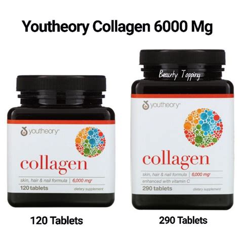 Jual Youtheory Collagen 6 000 Mg Isi 120 Tabs 160 Tabs 290 Tabs