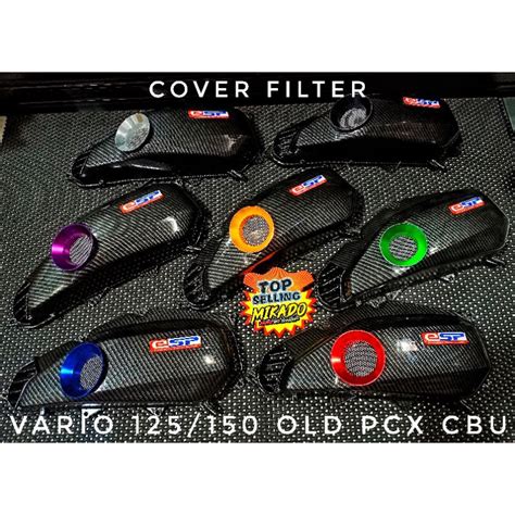 Jual Cover Filter Vario Old Tutup Radiator Veloscope Cnc Karbon