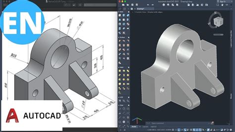 Autocad 3d Tutorial For Beginners Exercise 7 Youtube