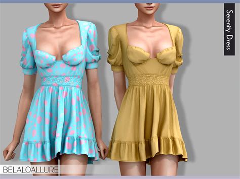 The Sims Resource Belaloallure Serenity Dress Patreon