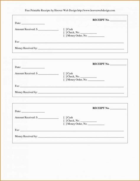 Printable Blank Money Order Template