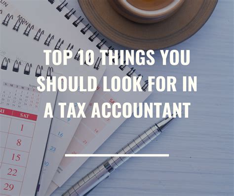 Top Things You Should Look For In A Tax Accountant Fiscal Experts