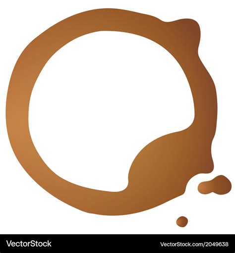 Coffee stain Royalty Free Vector Image - VectorStock