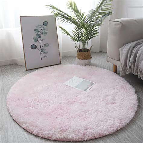 Alfombra peluda para decoración de dormitorio tapete esponjoso para