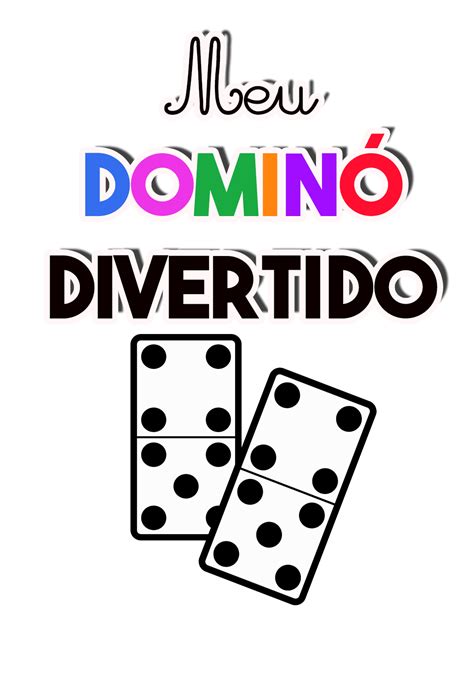 Imagens De Domino Para Imprimir - Jogo de dominó para imprimir grátis-ESPAÇO EDUCAR