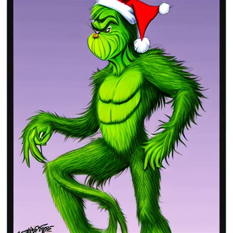 Krea Ai The Grinch Is A Jacked Muscle Builder Gigachad