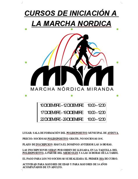 El Polideportivo Pone En Marcha Cursos De Iniciaci N A La Marcha