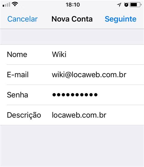 Como Configurar O E Mail No Ios Email Locaweb