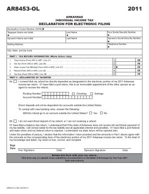 2016 2025 Form AR DFA AR8453 OL Fill Online Printable Fillable Blank