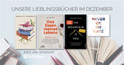 Unsere Lieblingsbücher im Dezember 2022 NetGalley Deutschland