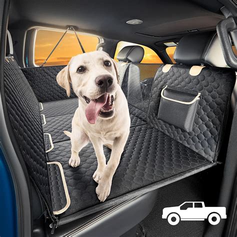 Sharlovy Large Dog Car Seat Cover For Back Seat With