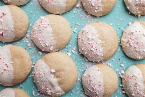 White Chocolate Dipped Peppermint Sugar Cookies Alisons Pantry