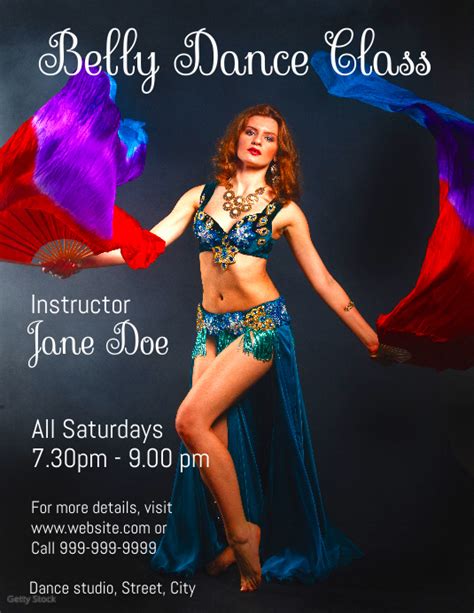 Belly Dance Classes Template Postermywall