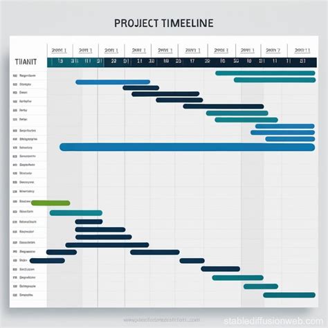 Project Timeline In Gantt Chart Format Stable Diffusion 在线