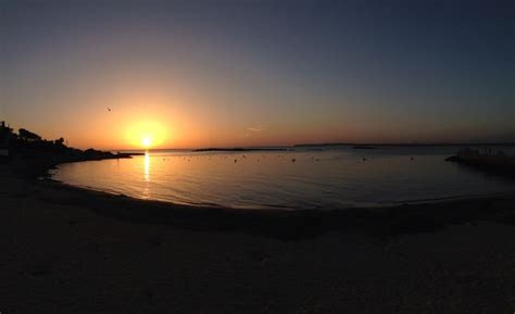 Sunset at Playa Dolç Colonia Sant Jordi Mallorca