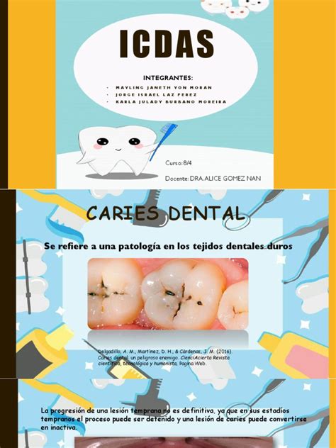 Clase 6 Icdas Pdf Esmalte De Dientes Ramas De Odontología