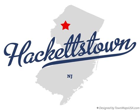 Map of Hackettstown, NJ, New Jersey