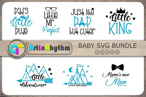 Baby Boy Quotes SVG Bundle Graphic by artinrhythm · Creative Fabrica