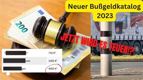 Bußgeldkatalog 2023 Das musst du wissen neue Strafen und Änderungen