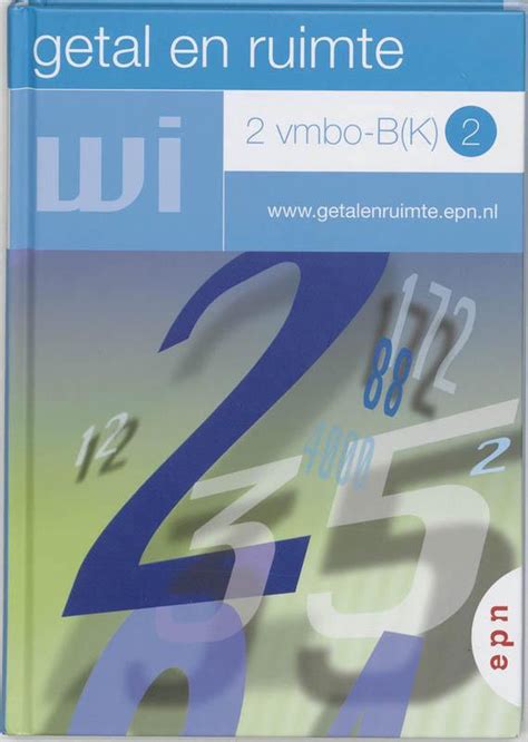 Getal En Ruimte 2 Vmbo B K 2 Deel Leerboek 9789011083066