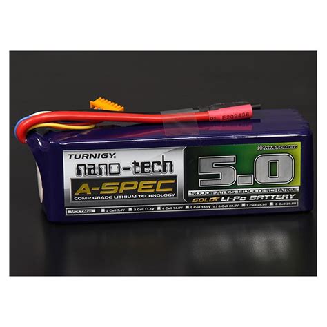 Turnigy Nano Tech A Spec Mah S C Lipo Pack Realrc