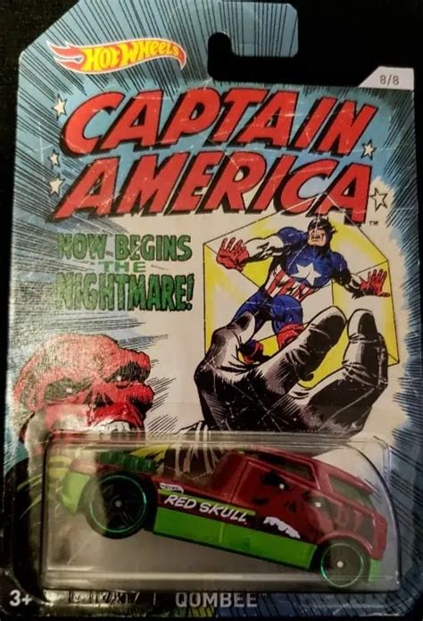 Hot Wheels Marvel Captain America Set Completo Minis Universo Hot Wheels