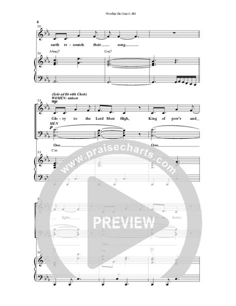 Worship The Great I Am Choral Anthem Satb Sheet Music Pdf Word Music