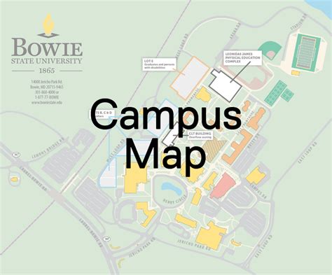 Bowie State University Campus Map