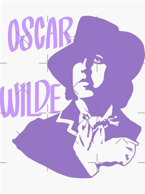 Oscar Wilde Lavender Sticker For Sale By Cipherwanderer Redbubble