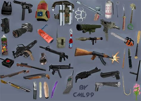 Weapons Retextured And Colored Weapon Icon Pack V 6 Final 512x512