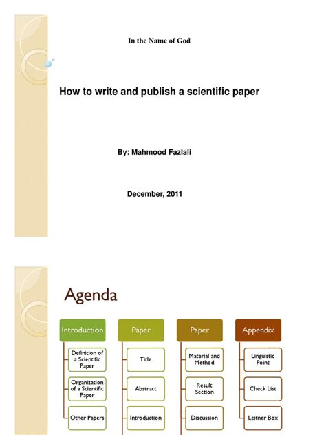 How To Write And Publish A Scientific Paper Pdf Abstract Summary