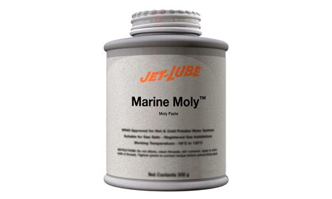 Jet Lube Marine Moly Molybdenum Disulfide Paste 1 Lbs Plug Top Black