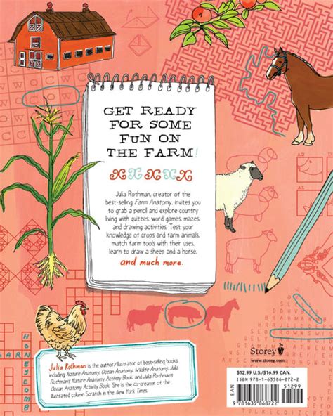 Julia Rothmans Farm Anatomy Activity Book Page A Day