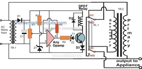 Circuit Diagram For Automatic Voltage Stabilizer Stabilizer